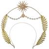 BLESSUME Alone Corona Maria Dea Fascia per capelli Da donna Halloween Costume Dea Copricapo (Stile #1)