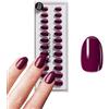 Doonails - Set di 30 unghie adesive Into You forma arrotondata Viola - Unghie finte in gel soft Full Cover di qualità salon - Unghie finte corte - Sensazione naturale e confortevole da indossare