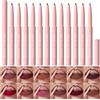 Domality Set di Matite Labbra Opache Domality 12 Colori, Altamente Pigmentate, Lunga Durata Impermeabili, Matite Labbra Ultra Sottili e Lisce per il Trucco Quotidiano