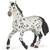 Papo - Statuina Cavallo Appaloosa Nero Realistica Giocattolo per Bambini - 3 Anni + - Collezione Cavalli e Pony - Gioco Educativo Equitazione - Idea Regalo Giocattolo Bambina Bambino - 13 Cm