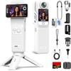 SJCAM C400 256GB Vlogging Camera, 4K Pocket Video Cam, 7H Potere, 6-Axis Stabilizer Action Camera , 2.29 '' Touch Screen, 30M Waterproof Body Cam, Live Streaming, Bianco