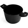 Zanetti Evolution Pentola 20 cm Diametro, Pentola per Induzione, Fondo Antiaderente, Pentola Alta Tutti i Piani Cottura, Impugnatura Comoda, Colore Nero