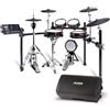 Alesis Strata Core e Strike Amp 12 MK2 - Batteria Elettronica con Piatti Tripla Zona, Hi-Hat Active Magnetic e Amplificatore da 2500W, Woofer da 12, con Bluetooth