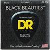 DR Strings BLACK BEAUTIES™ - Corde per basso colorate: 5 corde leggere 40-120