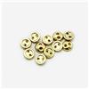 vingol 50 PZ Mini Bottoni Rotondi in Metallo a 2 Fori Bottoni Pane Piccoli per Vestiti per Bambole Decorazione Borsa Mestiere di Cucito (D'oro, 5mm)