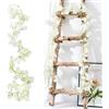 Qivra 2 Pezzi Fiori di Ciliegio Artificiali, Bianco Rami Fiori di Ciliegio Finti 1,8M, Ghirlanda di Flor 135 Fiore per Matrimoni Feste Giardini Stanze Decor