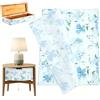 UNICRAFTALE 20 fogli di carta per decoupage con fiori blu, grandi, vintage, stampa floreale, carta velina decorativa per decoupage, mobili, fiori, scrapbooking, 70 x 49 cm
