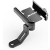 YUEYUEMOTO Per XMAX400 Xmax300 Xmax250 Xmax125 Moto Supporto Del Telefono Manubrio Specchio Posteriore Supporto Del Telefono Cellulare GPS(Colore: Specchio Nero)