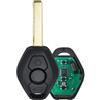 onetop1 Chiavi auto 434 MHZ per BMW CAS2 Serie 5 E46 E60 E83 E53 E36 E38 E39 3Tasti | Chip ID46,Lama HU92,Guscio Chiave auto a distanza Controllo remoto telecomando radiocomando portachiavi