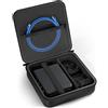 ProCase Custodia rigida compatibile con GL-BE3600/SFT1200/MT3000/AXT1800 Glinet Travel Router, borsa organizer portatile per router WiFi, adattatore di alimentazione e accessori (solo custodia), nero