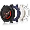 Bigqin 4 Pezzi Custodia Protettiva Compatibile con CMF Watch 3 Pro PC, Custodia Rigida per PC con Proteggi Schermo, Custodia HD con Vetro Temperato - Trasparente, Nero, Blu, Bianco