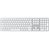 OMOTON Tastiera Bluetooth per Mac, tastiera wireless ricaricabile multi-dispositivo con 3 canali Bluetooth per Apple Mac Pro/Mini, MacBook Pro/Air, iMac Pro, AZERTY francese, argento