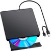 Colexy Blu-Ray CD DVD Drive Esterno, Blu-Ray Masterizzatore Writer, USB 3.0 Type C masterizzatore CD/DVD Writer 3D BD Portable per PC Laptop Windows 11/10 Mac MacBook Pro/Air iMac