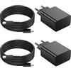 SFVest Samsung - Caricatore rapido USB C da 25 W e cavo da 2 m per Samsung Galaxy S24 S23 S22 S21 S20 S10 A14 A23 A34 A54 A53 Z Fold Flip 4/5