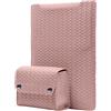 HeeYeal 15-16 Pollici Laptop Custodia per MacBook Pro 16 M5/M4/M3/M2/M1 Pro/Max 2026-2019, MacBook Air 15 M5/M4/M3/M2 2026-2023, PU Pelle Tessere Computer Portatile Sleeve per Surface Laptop-Rosa
