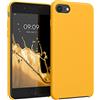 kwmobile Cover per Apple iPhone SE (2022/2020) / iPhone 8/7 Custodia - Back Case per Smartphone in Silicone TPU - Protezione Gommata - giallo zafferano