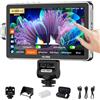 VILTROX DC-A1 2800 nit Monitor da campo per fotocamera, 7 pollici IPS HD 1920x1080 touch screen Monitor da campo 4K HDMI con batteria F550, LUT 3D, Focus Peaking, Video Assist, HDR Full Waveform