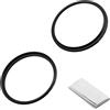 BCMCZCDC 1 anello adattatore Step Up Ring 77 - 82 mm, anello adattatore per obiettivo per filtro in lega di alluminio di qualità aeronautica + 1 panno per la pulizia dell'obiettivo (77 - 82 mm)