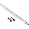 POPPSTAR 21,5cm Passaggio per finestre SAT (2 mm di passaggio per cavo SAT piatto), 2x connettori F (1x su connettore antenna, 1x su presa antenna), bianco