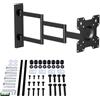 XTRARM Axis XL 70 cm TV supporto da parete, braccio lungo girevole fino a 70 cm, si estende, gira, inclina, ruota, circa 24-50 pollici - 25 kg, fino a VESA 200x200