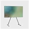 Pedestal Viva TV - Supporto per TV da 40 a 70 pollici, design moderno, robusti piedini per TV in acciaio, elegante base per TV con gambe inclinate e piedini arrotondati (nero)