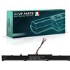 UP PARTS Batteria compatibile con Notebook Asus A41N1501 (15V, 3200mAh, 48Wh) per N552V, N552VW, N552VX-FY024D, A41-N1501, N552VW-FY058T, N552VX-FW131T Batteria per Laptop con Assitenza Italiana