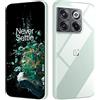 HS Products HSP Cover per OnePlus 10T 5G - Antiurto e Perfettamente Aderente | Custodia in Silicone TPU con Microdots Anti-Ingiallimento e Protezione Fotocamera - Trasparente