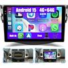 Inefala [4G+64G]Inefala Android 15 Autoradio per Toyota RAV4 2007-2012 con Wireless Carplay Android Auto, 9 Pollici Touchscreen Stereo Auto Bluetooth con Navi GPS WiFi RDS/FM SWC Retrocamera Mic