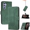 Genlision Flip Custodia in Pelle PU Premium per Samsung Galaxy A55 5G,Custodia Sottile in Pelle per Telefono,con Supporto Stand,Slot per Schede e Chiusura Magnetica-Verde