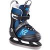 K2 Merlin Ice - Pattini da ghiaccio da ragazzo, Bambino, Pattini da ghiaccio, 25E0305, nero e blu., EU: 29-34 (UK: 10-1 / US: 11-2)