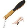 pawpoem Lima per Piedi a Doppia Superficie in Legno, Raspa per Piedi e Talloni con Grana Fine e Grossa, Calli Piedi Rimozione, Raspa Piedi Professionale Lavabile, Strumento per Kit Pedicure Naturale