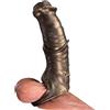 InkfuL Pene Realistico, Pene Finto per Uomo e Donna, Guaina Pene 'Warhorse', Design Realistico in Silicone, Anello per Il Pene, Aumento di Spessore e Lunghezza, Estensore Pene