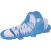Tianher Bagno Foot Cleaner,Tianher 2 Pezzi Spazzola Lavapiedi da Doccia Piede Suola Massaggio Strumento Detergente con Ventosa Pantofola Massaggiatore (Tacco bianco)