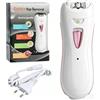 FONPOO Epilatore Viso Donna Epilatore Elettrico Depilatore Sopracciglia per Viso Inguine Corpo Bikini Gamba Ascella e Zone Sensibili, Cordless & Ricaricabile