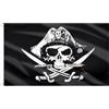 AhfuLife Bandiera Pirata, Bandiera dei Pirati con Teschio- Cranio e Croce Coltello Bandiera per Feste, Decorazioni per Halloween, con 2 Occhielli In Metallo (CrossKnake, 1 pezzi)