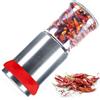 QIANCSJ Macinino peperoncino in acciaio inox, taglia peperoncino per spezie grossolane e peperoncino, anche come macinaspezie