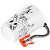 eKsdf Tazza in ceramica con motivo musicale, tazza da tè con note musicali, in porcellana, regalo con manico rosso, portata fino a 280 ml (tipo 1)
