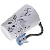 eKsdf Tazza da caffè con chitarra elettrica, manico dolce, note musicali, motivo preoccupato, tazza da caffè, tazza da tè, tazza da caffè creativa, 280 ml (blu)