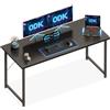 ODK Scrivania per Computer, 140 x 50 cm, Scrivania da Ufficio e Postazione Lavoro, per Studio, Camera da Letto e Soggiorno, Nero