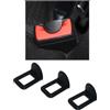 Generico Blocca Clip anti-bip Avviso Suono Cinture di Sicurezza Cintura Auto UltraSlim Silenzia Bip Cintura Sicurezza Auto - Compatibili e Sottili Blocca Cintura Auto Disattivare Avviso Sonoro (Pack 3 Clip)