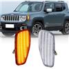 POPMOTORZ LED Luci laterali per Jeep Renegade 2015-2017, Frecce Laterali Indicatori di Direzione LED con Canbus Senza Errori 2835 SMD, 2 Pezzi