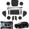 GAFAT Compatibile con Toyota Yaris Cross 2025 2026-2021 Tappetini Antiscivolo, Accessori Yaris Cross Hybrid XP210 Tappetino in Gomma per Console Centrale, Cuciture Porte (Nero)