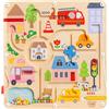 Nene Toys Labirinto Magnetico per Bambini 2+ Anni - Gioco Magnetico - Gioco da Viaggio Auto/Aereo 2 3 Anni - Busy Board Montessori - Motricità Fine & Coordinazione Mano-Occhio - Senza Schermo