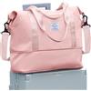 WONHOX Borsone da viaggio, borsa sportiva da palestra, borsa da spalla per weekender durante la notte da donna, B-rosa-espandibile, Large, XL