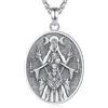 EUDORA Harmony Ball Collana in Argento Sterling con Dea della Tripla Luna per Donna, Collane Wiccan Vintage Ciondolo Ecate Amuleto Religioso Protezione Gioielli Regalo per Migliore Amica, 20+2