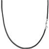 Viwind Collana in vera pelle, 2,9 mm, larghezza 45 - 55 cm, chiusura in argento Sterling 925, per uomo e donna, con confezione regalo