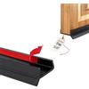 Midslinee 5M Nero Profilo Battiscopa Guarnizione Battiscopa Cucina per Battiscopa legno Spessore 15mm 16mm 17mm Profilo di Tenuta, Profilo di Tenuta per Battiscopa Cucina