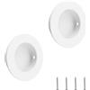MOROBOR Maniglie rotonde da incasso, in acciaio inox, invisibili, per porte scorrevoli, cassetti, armadi, 50 mm, confezione da 2 pezzi