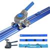 Meizuishi Taglierina Manuale 2m Piastrelle Grandi Formati, Testa Tungsteno Alta Durezza, Spessore 4-18mm, Larghezza 25mm, Uso Monomanuale, Separatore Integrato, Custodia, Guide Modulari 2x1m