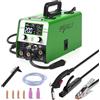SPRIGHOLLY 200A 240V Saldatrice 5-in-1: MIG/MAG, filo animato senza gas, MMA, Lift TIG - compatibile con pistola a bobina, controllo sinergico, inverter IGBT, display LED - per pro e hobby